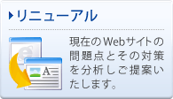 リニューアル 現在のWebサイトの問題点とその対策を分析しご提案いたします。